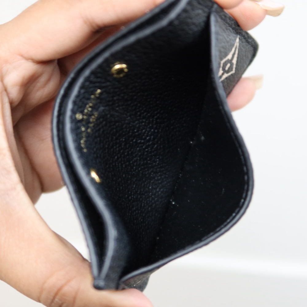 Louis Vuitton Black & Cream Monogram Card Holder - Picture 11 of 16